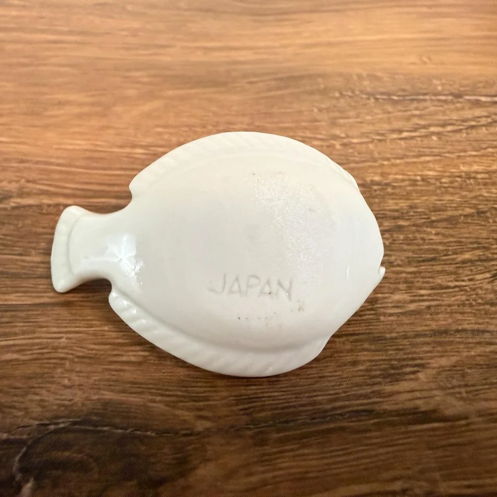 Vintage Joyce Chen Flounder Fish Chopstick Rests, Set of 4 Porcelain (Japan)